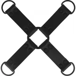 Intense - fetish enganche múltiple para manos y pies de cuero vegano