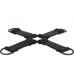 Intense - fetish enganche múltiple para manos y pies de cuero vegano