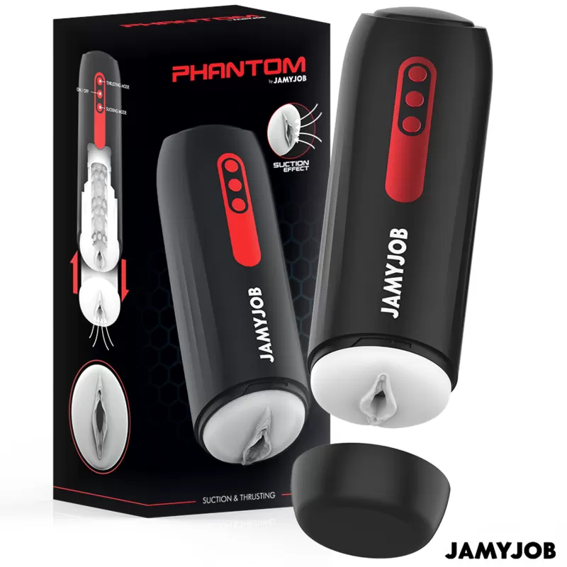 Jamyjob - phantom masturbador vagina automático 5 modos succión y empuje