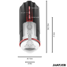 Medidas y botones del Jamyjob Megabite
