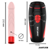 Medidas del Jamyjob Pyston: dildo de 215 x 32 mm
