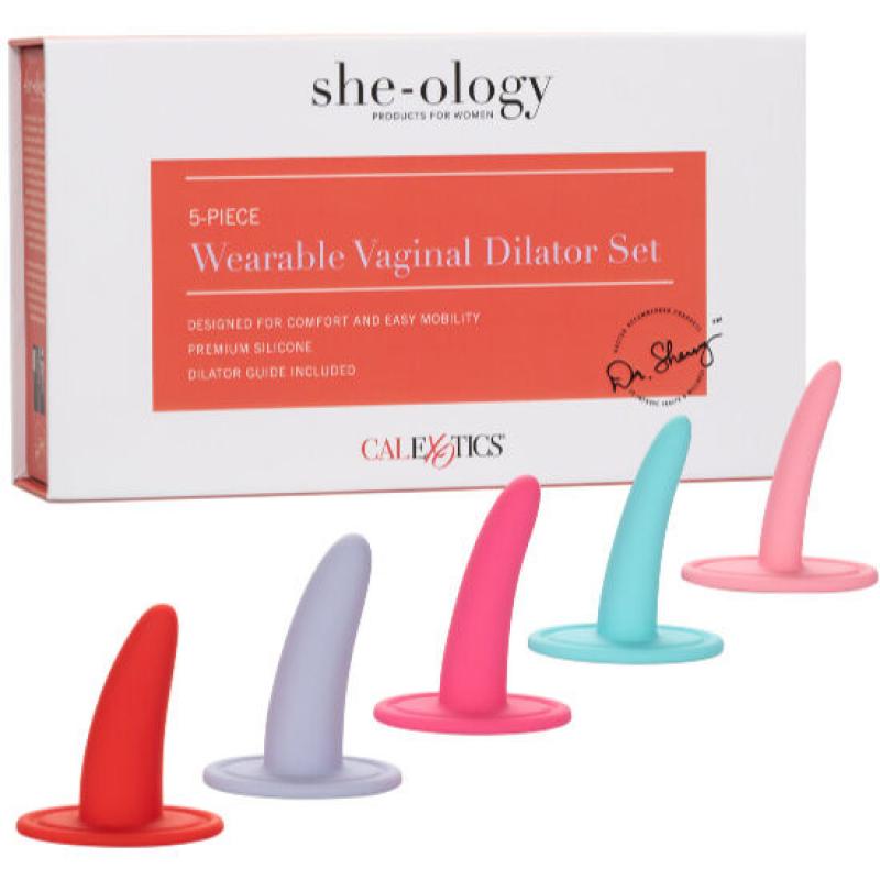 Calex kit 5pc dilatadores vaginales o anales multicolor