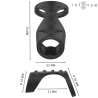 Intense - theo anillo doble para pene silicona negro modelo 3 - 3