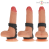 Intense - theo anillo doble para pene silicona negro modelo 3 - 5