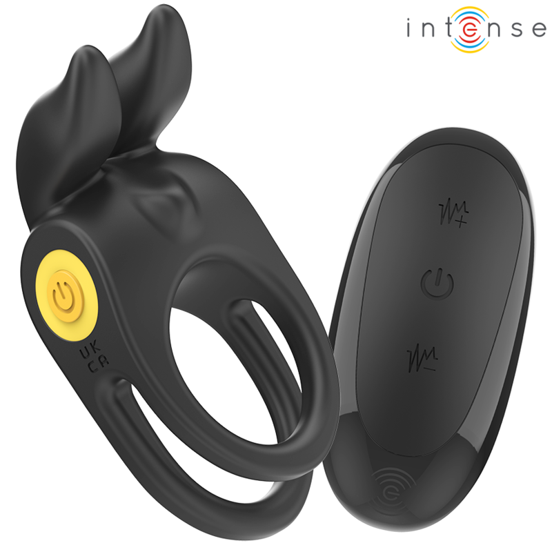 Intense - sam anillo doble vibrador pene 10 vibraciones negro Intense - sam anillo doble vibrador pene 10 vibraciones negro