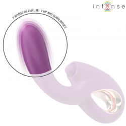 Intense - lali vibrador punto g multifunción estimulación & empuje & vibración morado