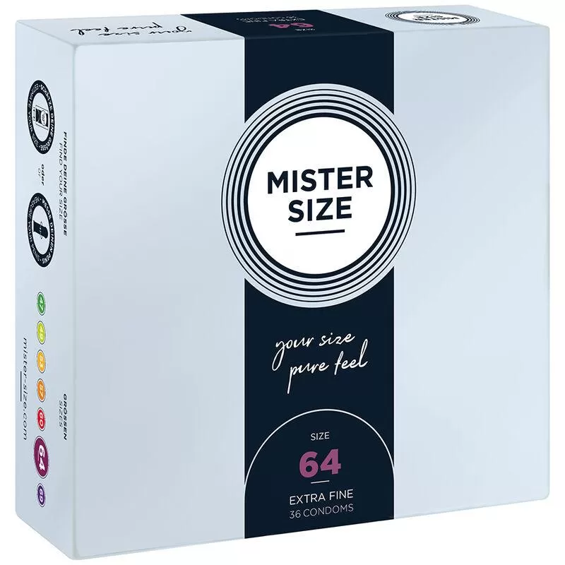 Mister size - preservativos talla xxl 64 mm (36 unidades)