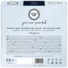 Reverso de la caja de 36 Mister Size 69 mm (XXXL) con CE 0120 e ISO 4074