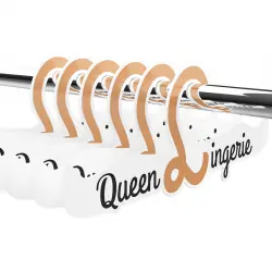 Queen lingerie - percha para lenceria 27.5 cm (1 unidad)