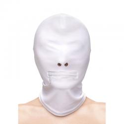 Ns novelties - fetish & fashion pasamontañas completo con cremallera nylon blanco