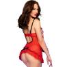 Chilirose - cr 4832 babydoll rojo l/xl - 2