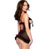 Chilirose - cr 4832 babydoll negro s/m - 2