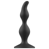 Addicted toys anal sexual plug 12cm negro - 1