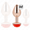 Kink - plug anal oro rosado rosa roja m - 2