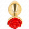 Kink - plug anal dorado rosa roja talla l - 2