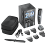 Contenido de la Bathmate Trim 2.0: estuche, peines, cable y cabezales