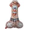 Globo de fiesta Diablo Picante con forma de pene y cara sonriente