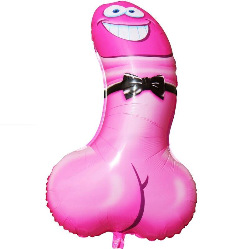 Diablo picante - globo de fiesta forma pene rosa Diablo picante - globo de fiesta forma pene rosa