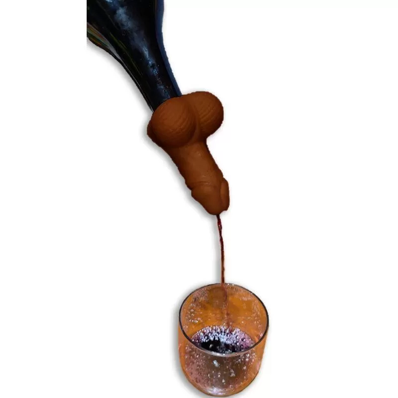 Diablo picante - decantador de vino forma pene mulato Diablo picante - decantador de vino forma pene mulato