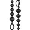Satisfyer Love Beads negro dos cadenas anales