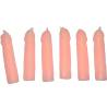 Pack Diablo Picante con seis velas fálicas color carne