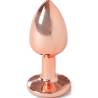 Secret play - metal butt plug oro rosa talla s 7 cm - 1