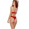 Passion - catilla set tanga + top rojo s/m - 2