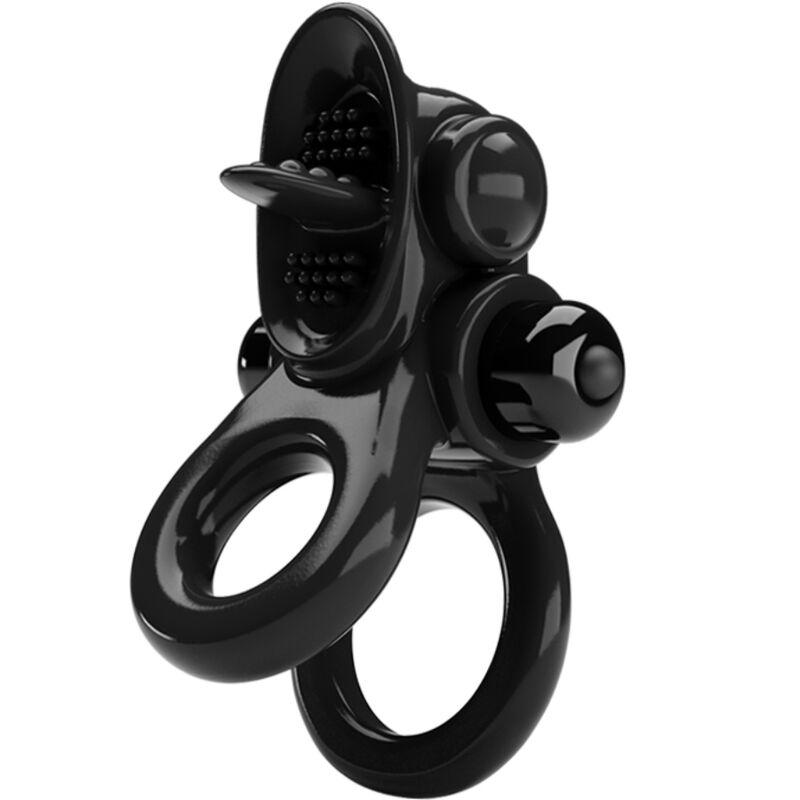 Pretty love - passionate ring doble anillo vibrador + estimulador clítoris negro Pretty love - passionate ring doble anillo vibrador + estimulador clítoris negro
