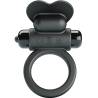 Pretty Love Debonaire negro de frente, anillo vibrador con bala