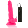 Diversia - dildo flexible con vibración rosa 18 cm -o- 4 cm - 3