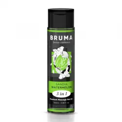Bruma - aceite de masaje premium efecto calor sabor sandía 3 en 1 - 100 ml