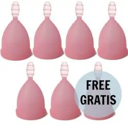 Nina kikí - copa menstrual talla l rosa 6 + 1 gratis
