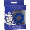 Calexotics - admiral jaula doble para pene azul - 6