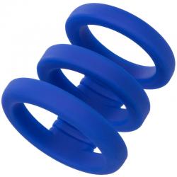 Calexotics - admiral jaula triple para pene azul