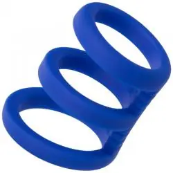 Calexotics - admiral jaula triple para pene azul
