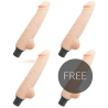 Loveclone harald self lubrication vibrador 24cm 3 + 1 free - 1