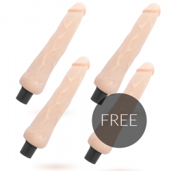 Loveclone - ragnar self lubrication vibrador 24.5 cm -o- 3.5 cm 3 +1 gratis