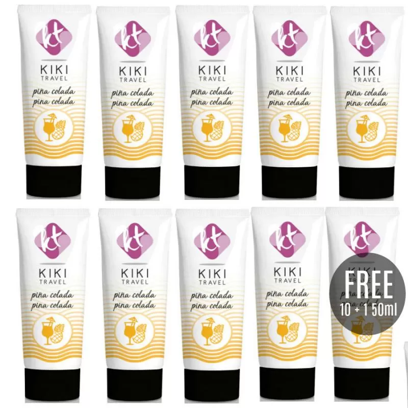Kikí travel - lubricante sabor a piña colada 50 ml 10 + 1 gratis Kikí travel - lubricante sabor a piña colada 50 ml 10 + 1 gratis