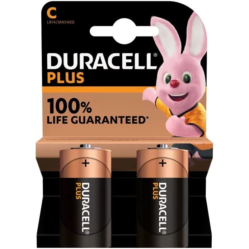 Duracell - plus power pila alcalina c lr14 blister*2 Duracell - plus power pila alcalina c lr14 blister*2