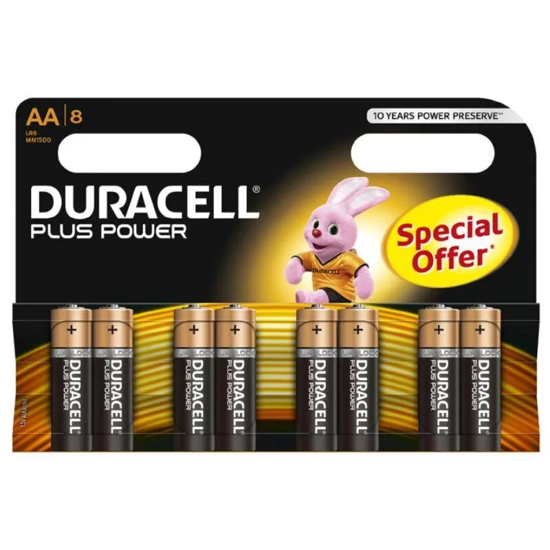 Duracell - plus power pila alcalina aa lr6 blister*8 Duracell - plus power pila alcalina aa lr6 blister*8