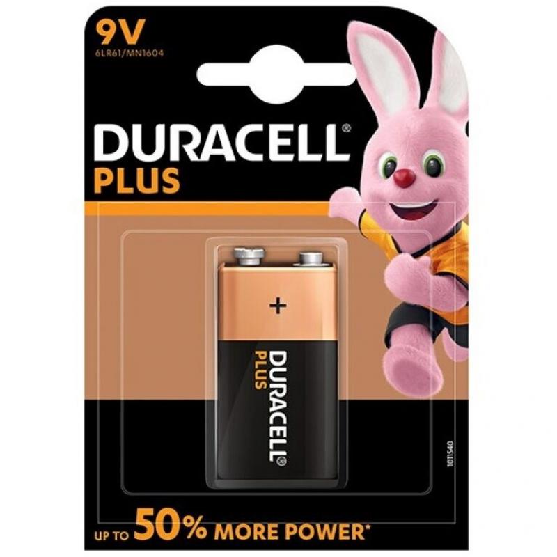 Duracell - plus power pila alcalina 9v lr61 blister*1 Duracell - plus power pila alcalina 9v lr61 blister*1