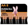 Pilas Duracell Plus AA alcalinas, blíster de 8 unidades