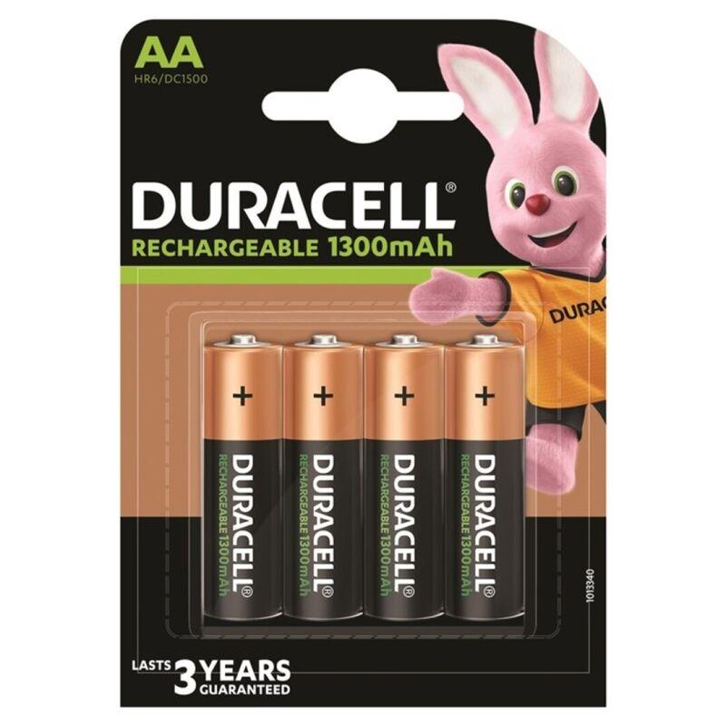 Duracell - pila recargable hr6 aa 1300mah blister*4 Duracell - pila recargable hr6 aa 1300mah blister*4