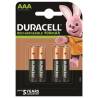 Pilas recargables Duracell AAA 900 mAh, blíster de 4 unidades