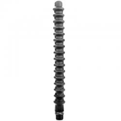 All black mega ripple ducha anal silicona 28.5cm