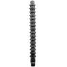 Ducha anal de silicona All Black SA07 «Mega Ripple Silicone Douche»