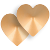 Coquette chic desire - cubre pezones corazones dorados - 4