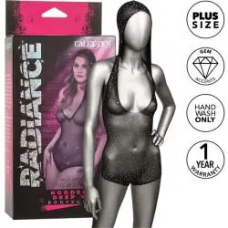 Calexotics - radiance body con capucha y escote en v pronunciado talla grande