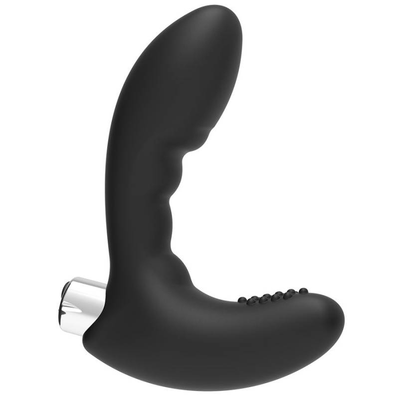 Addicted Toys Model 4, vibrador negro de lado