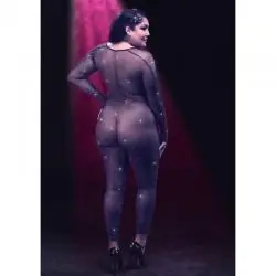 Calexotics - radiance body entero pedrería sin entrepierna talla grande